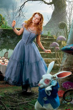 Алиса в стране чудес и кролик